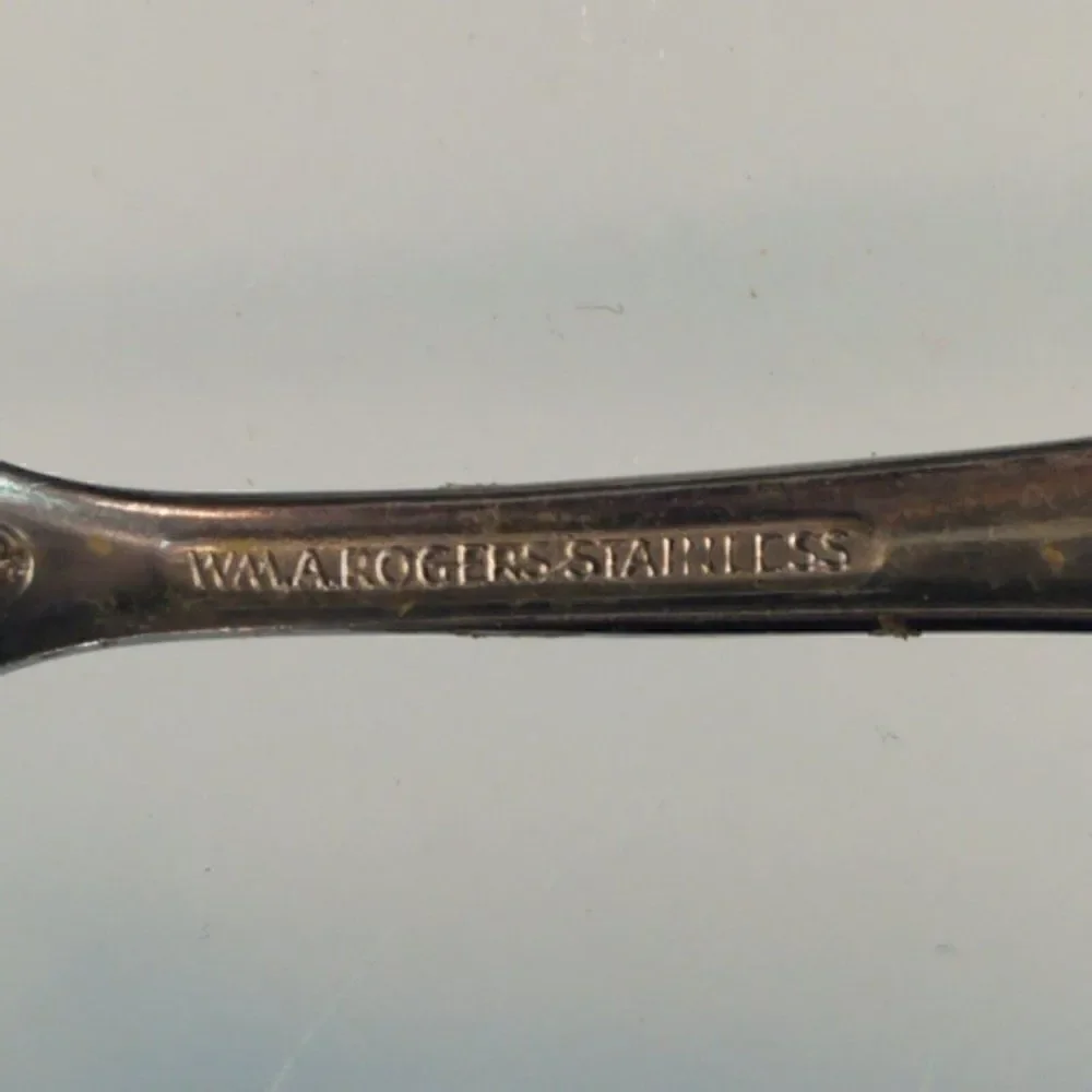 Oneida Wm A Rogers MONTCLAIR Pattern Butter Knife Vintage Stainless Floral Tip
